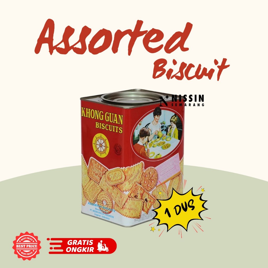 

Khong Guan Assorted Red 1600 gr Biskuit Khong Guan 1 KARTON Isi 6 Kaleng