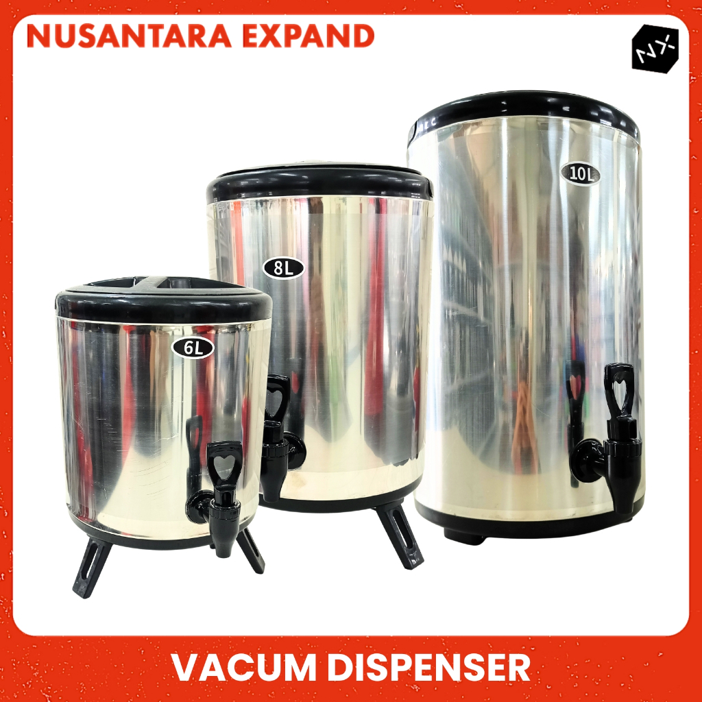 Dispenser Termos Water Jug Air Panas/Dingin / Vacum Dispenser Stainless Steel