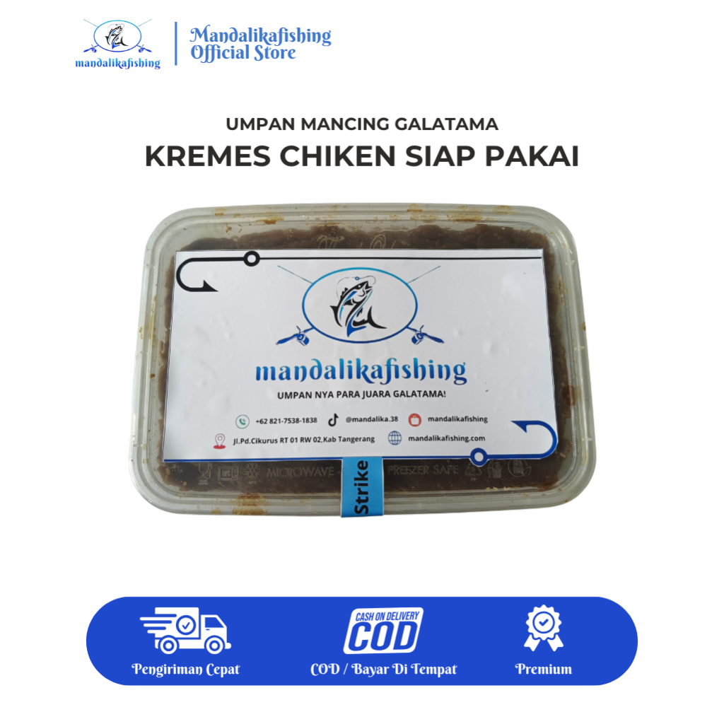 MANDALIKAFISHING - Umpan Mancing Galatama Lele Kremes Chiken Siap Pakai Berat 400gr