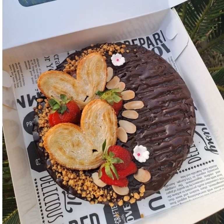 

Brownies fudgy bulat love 18×18