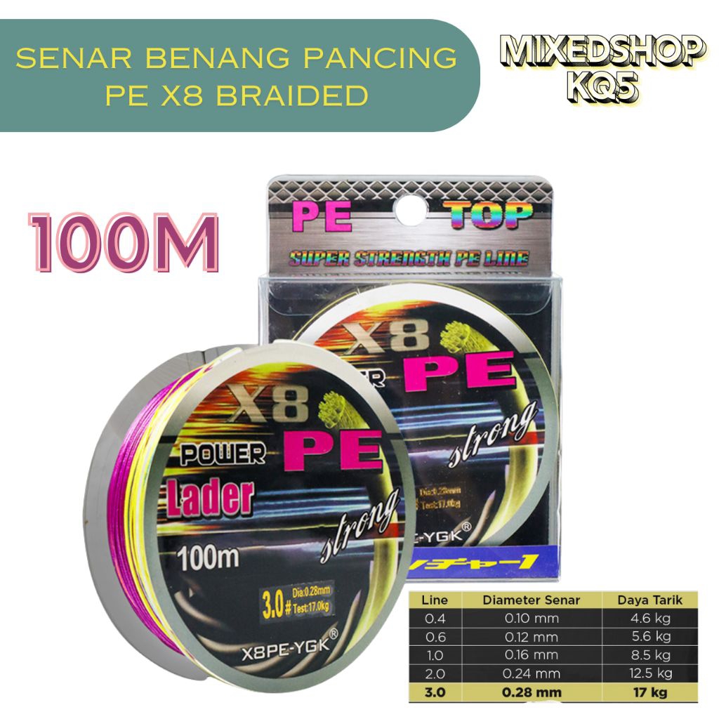 SENAR BENANG PAMCING BRAIDED X8 || SENAR PANCING PE || BENANG PANCING PE