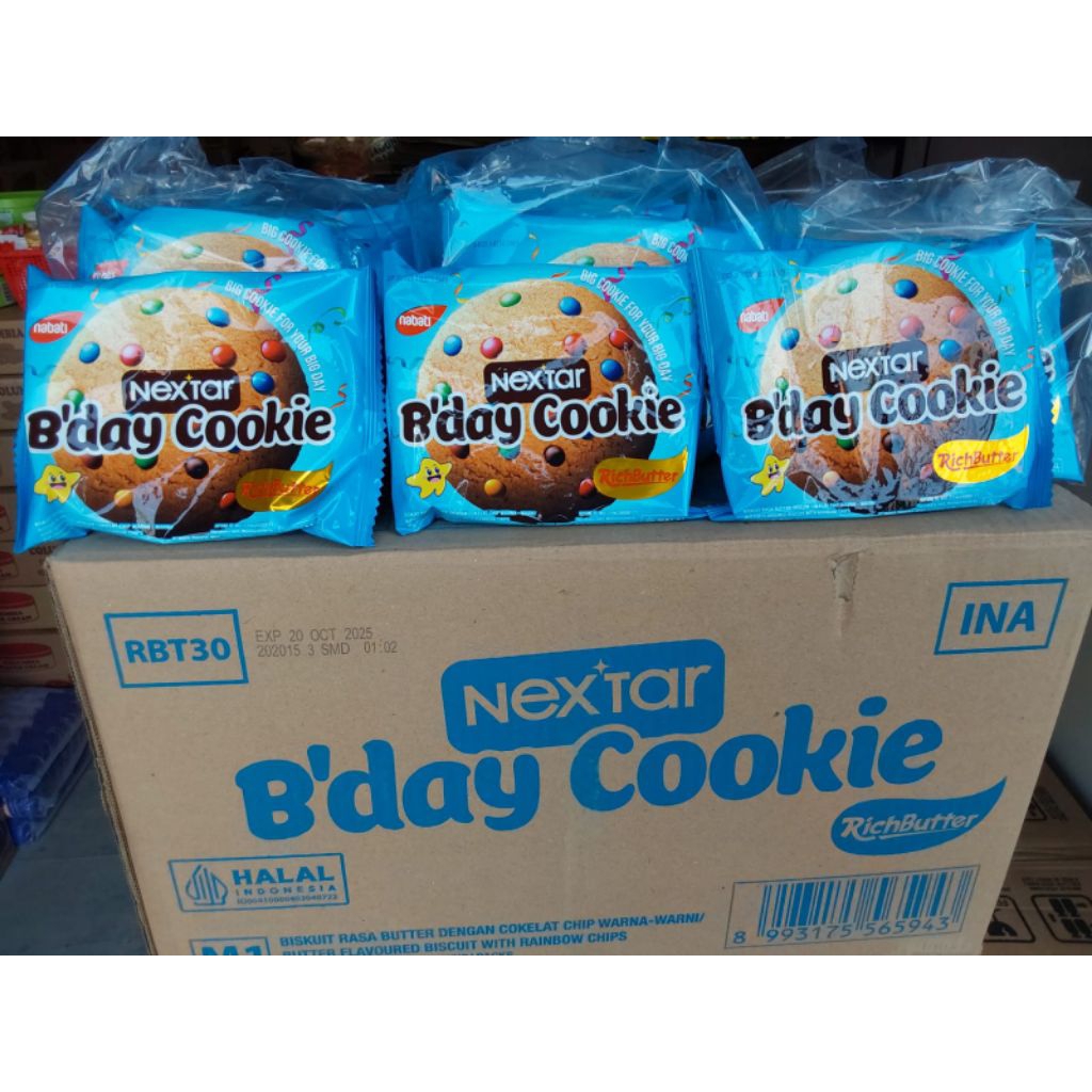

NEXTAR B'DAY COOKIES 1 PACK ISI 10