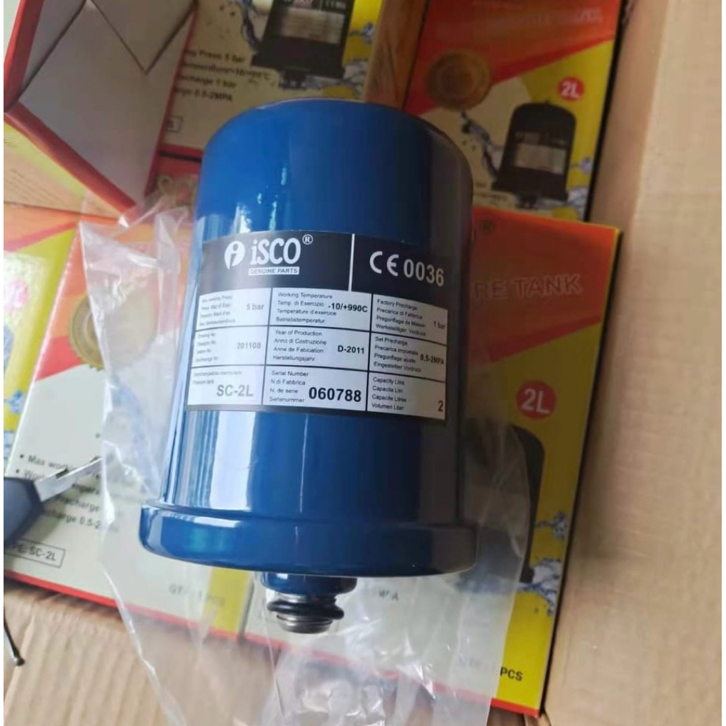 Tabung otomatis pompa air 2 liter besi merk ISCO / pressure tank 2L merk ISCO