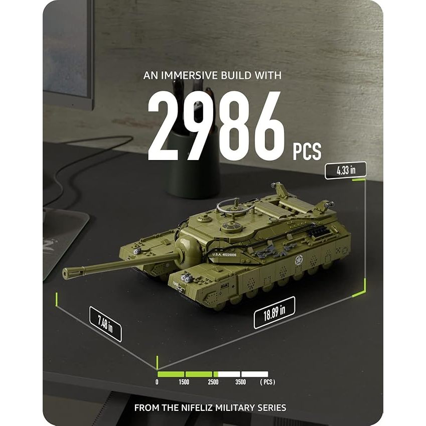 Nifeliz T28 Super Heavy Tank Model Toy for Adults