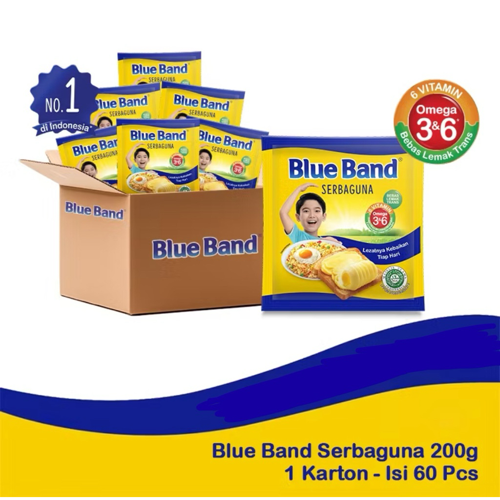 

BLUE BAND MARGARINE SERBA GUNA 1 DUS ( 60 pcs )