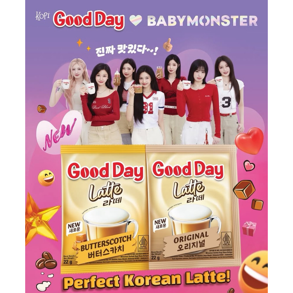

Good Day Latte 1 Renceng isi 10 Sachet | Kopi Instan