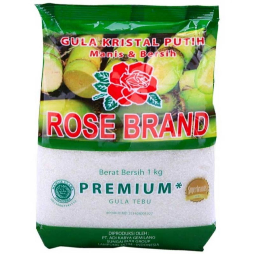 

Rose Brand Gula Pasir Kristal Putih Premium 1 KG