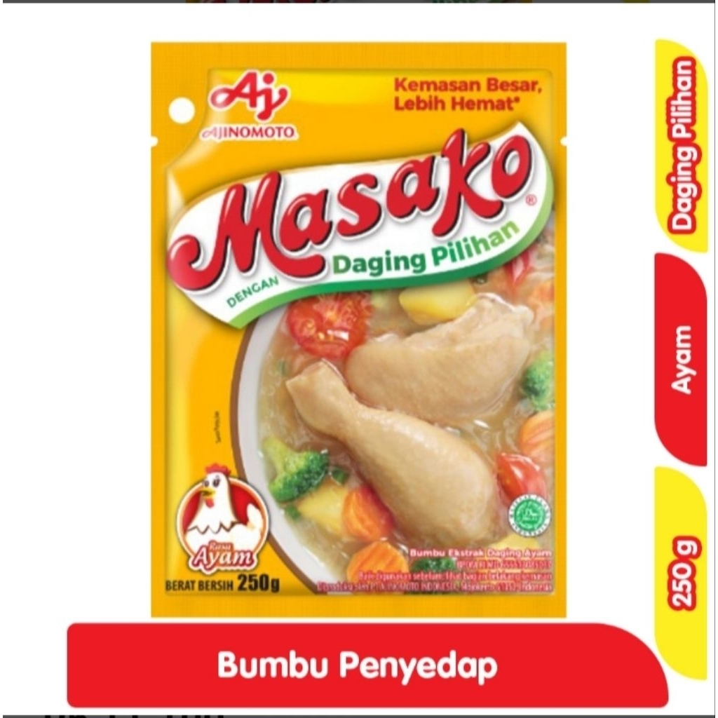 

Masako Bumbu Kaldu Penyedap Rasa Ayam 250 g