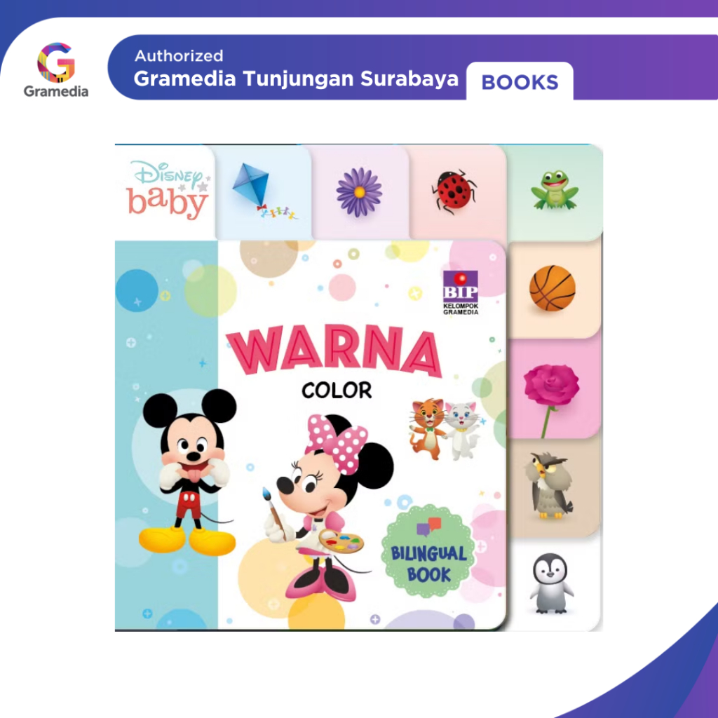 Gramedia Tunjungan : Disney Baby Warna (Bilingual Book)
