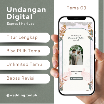 03 Undangan Digital | Undangan Pernikahan Murah | Web Invitation I Wedding Invitation | Pastel simpe