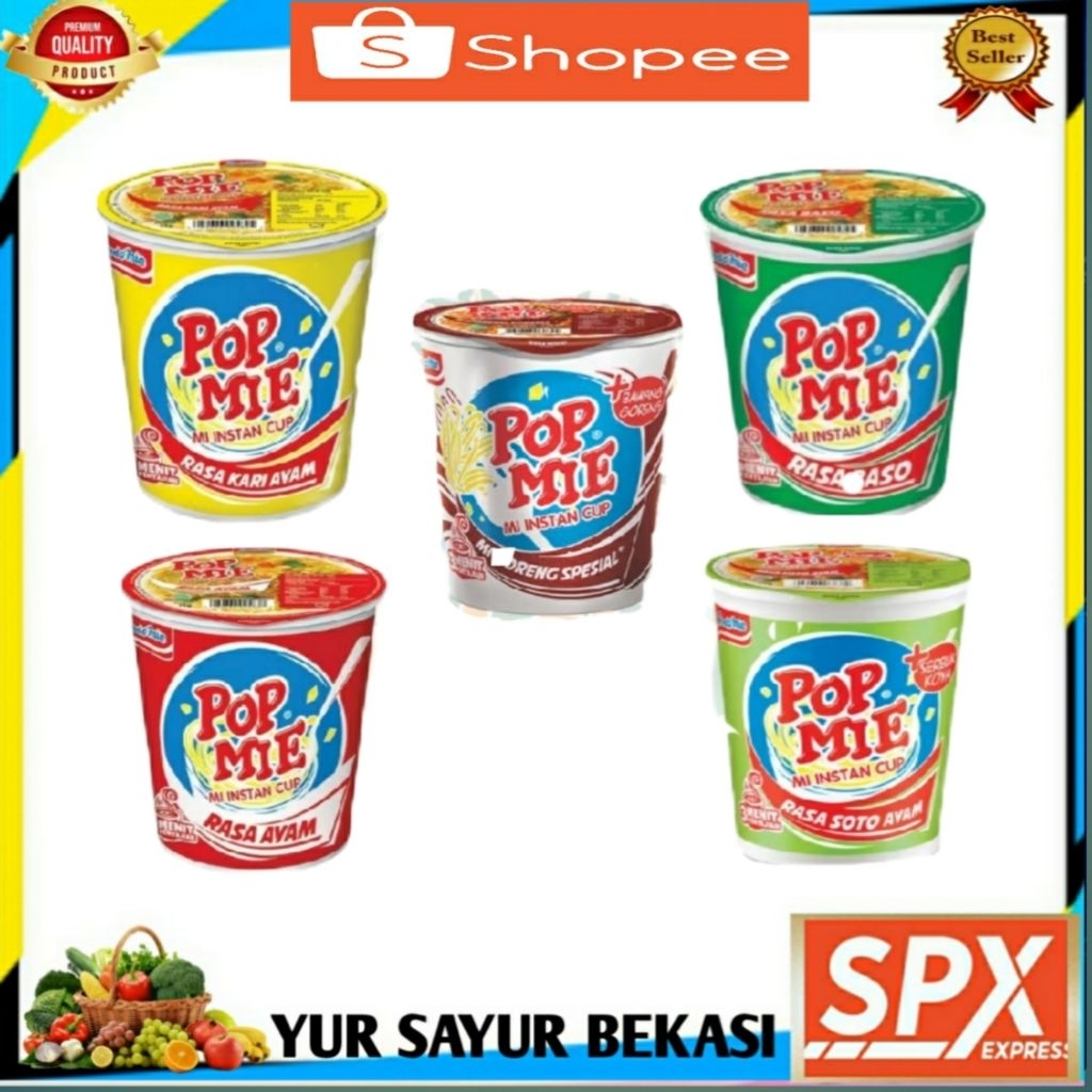 

Pop Mie 75gr (Per Cup).