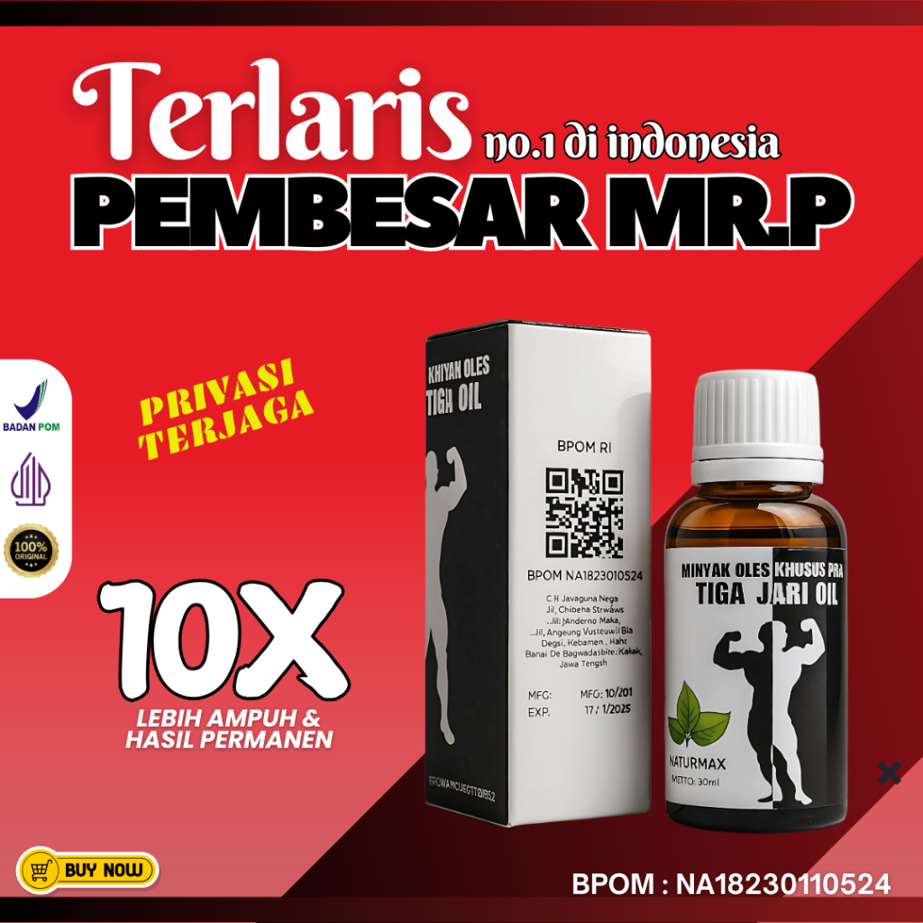 Tiga Jari Daun Bungkus Oil Asli Papua 100% Original BPOM