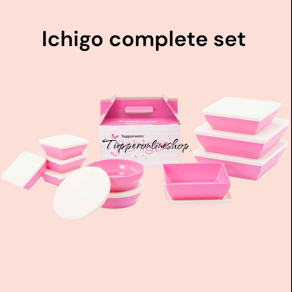Ichigo set tupperware / tempat penyimpanan makanan