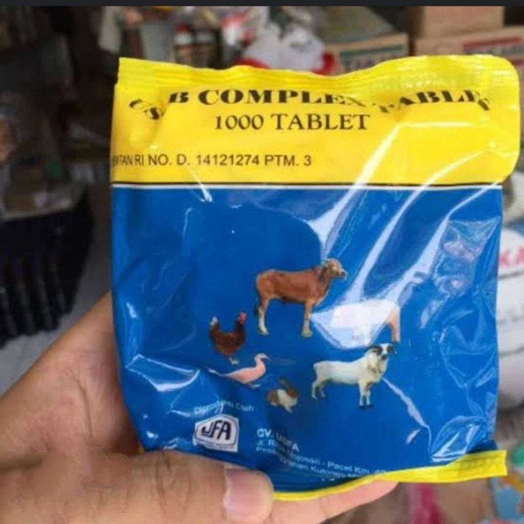 USFA TABLETS B COMPLEX B KOMPLEK VITAMIN HEWAN TERNAK
