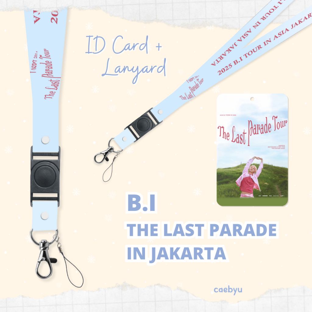 

READY STOCK ID Card + Lanyard B.I THE LAST PARADE TOUR in Jakarta Kpop BI kim hanbin kimhanbin han bin Konser JKT Indonesia INA K-Pop Tali Gantungan HP PC ID Card Cahol Card Holder