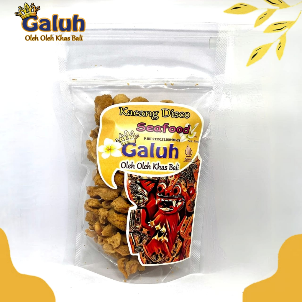 

Kacang Disco Keju Galuh 200g – Oleh Oleh Khas Bali, Cemilan Renyah Halal Jajanan Murah