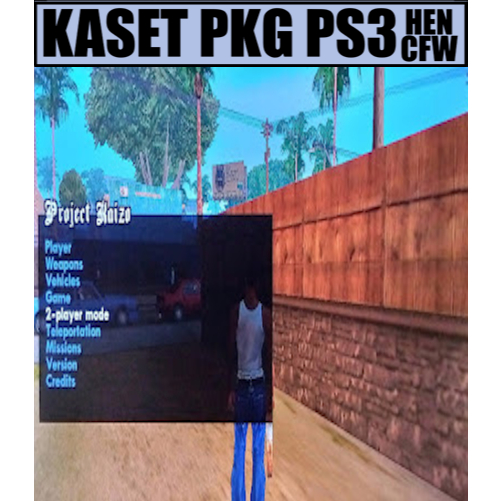 Kaset pkg ps3 GTA San Andreas Mod Menu 2 Player