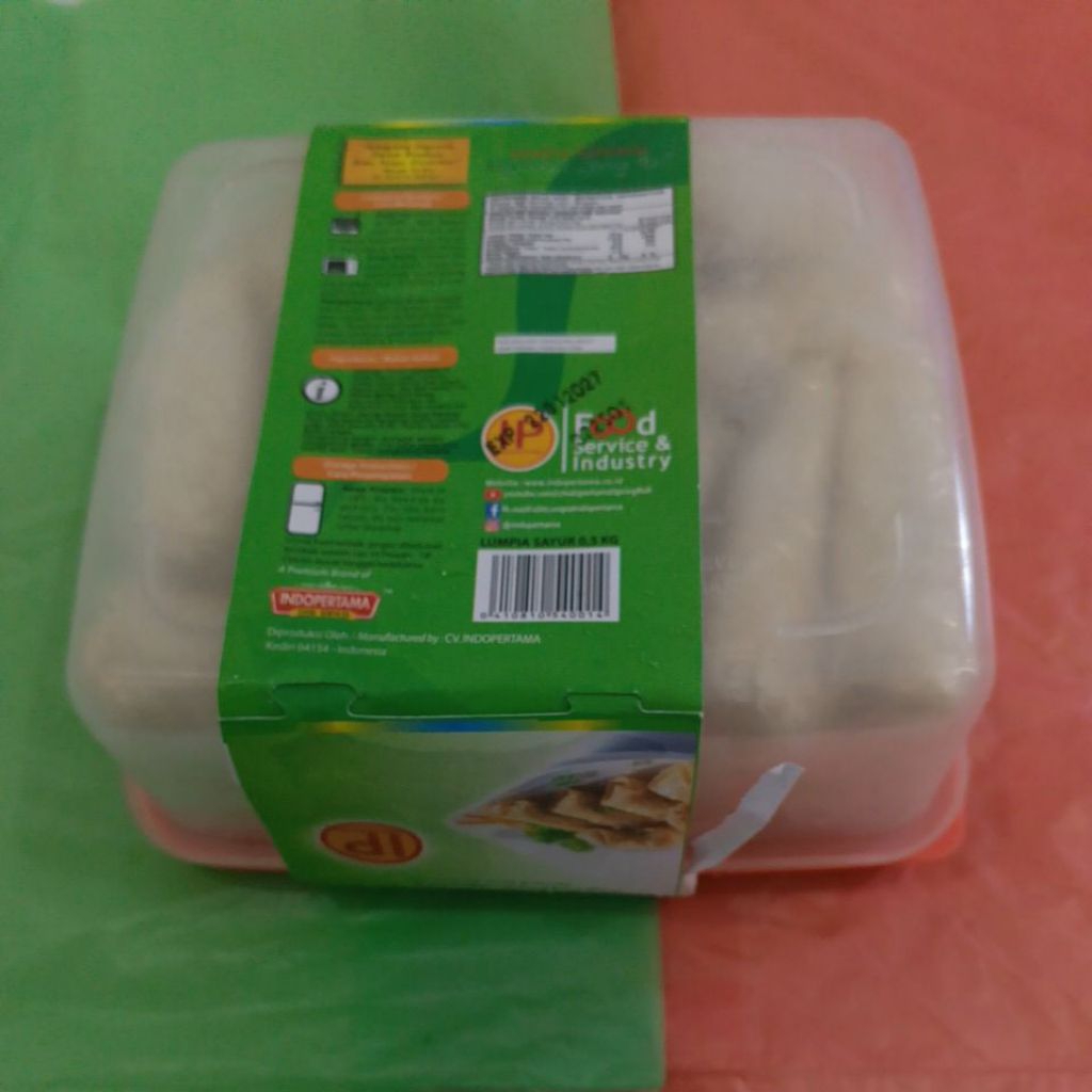 

IP Lumpia Sayuran 500 Gram,isi 25 pcs,Dapat Gratis wadahnya plastik tebal kuat seperti digambar