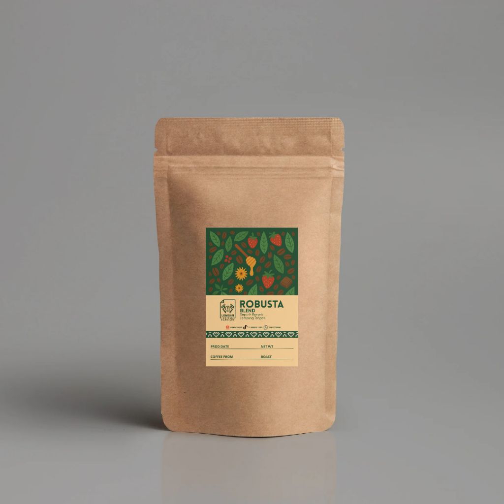 

LEMBAR KOPI ROBUSTA 100% BIJI ROBUSTA LAMPUNG BARAT 250G