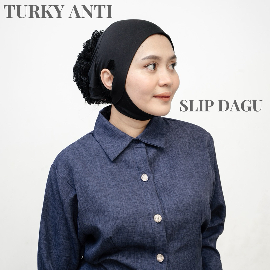 Turky Anti Slip Dagu | Dalaman Turky Jilbab Kerudung Ciput Sanggul