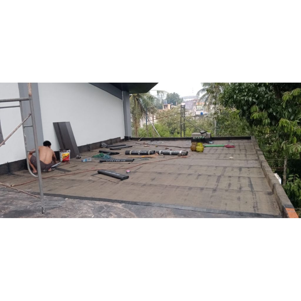 PELAPIS ATAP DAK BETON,WATERPROOFING MEMBRAN BAKAR