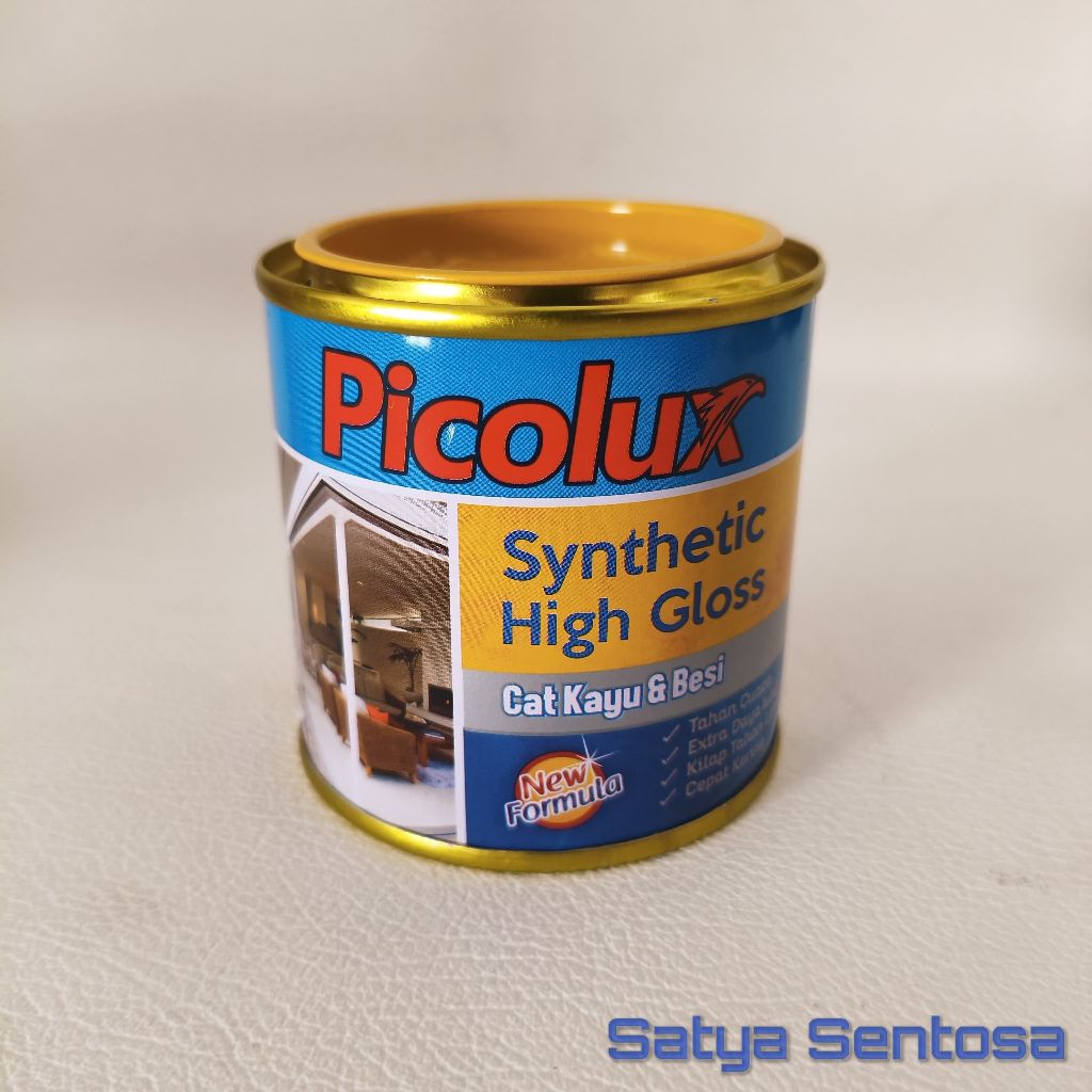 Cat PICOLUX Kayu & Besi Hitam Doff 200 cc