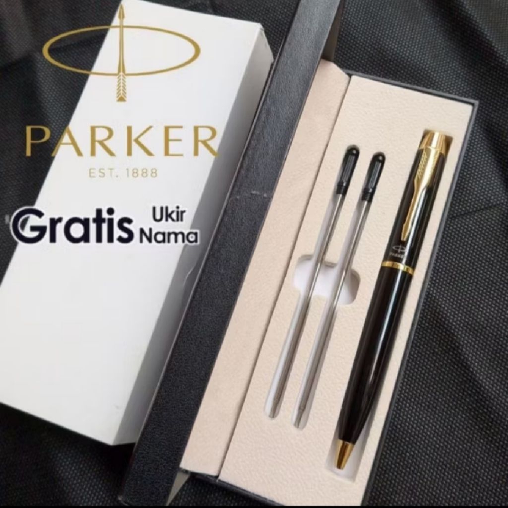 

Giftset Hampers Pen Mewah 2 Refill Pen Rotary System Gratis Grafir Ukir Nama