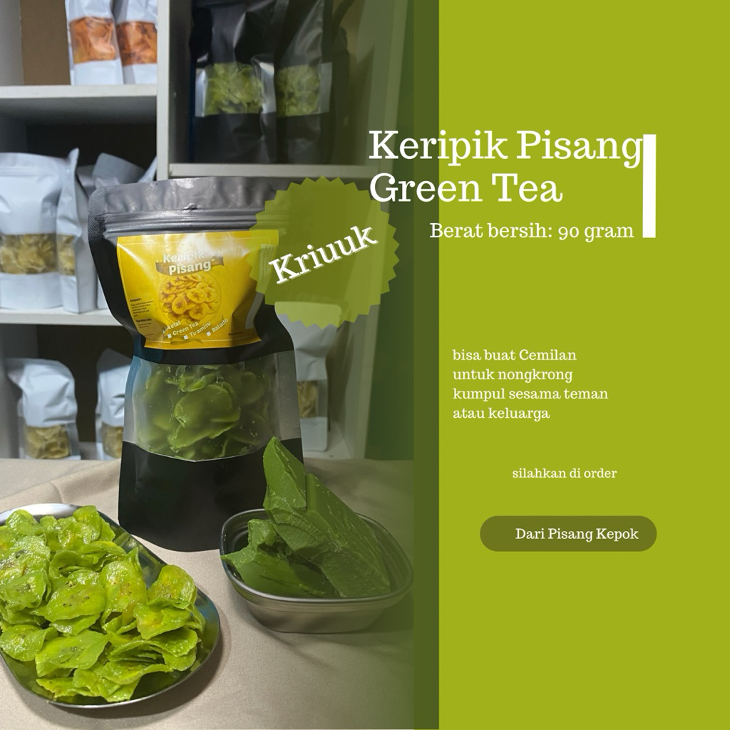 

Keripik Pisang Green Tea