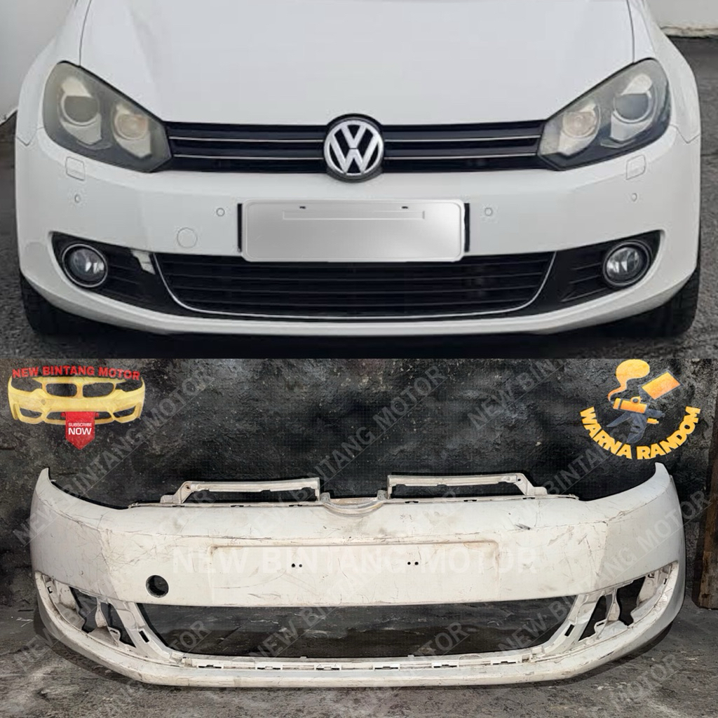 Bumper depan vw golf volkswagen golf MK6 2012 2015 original