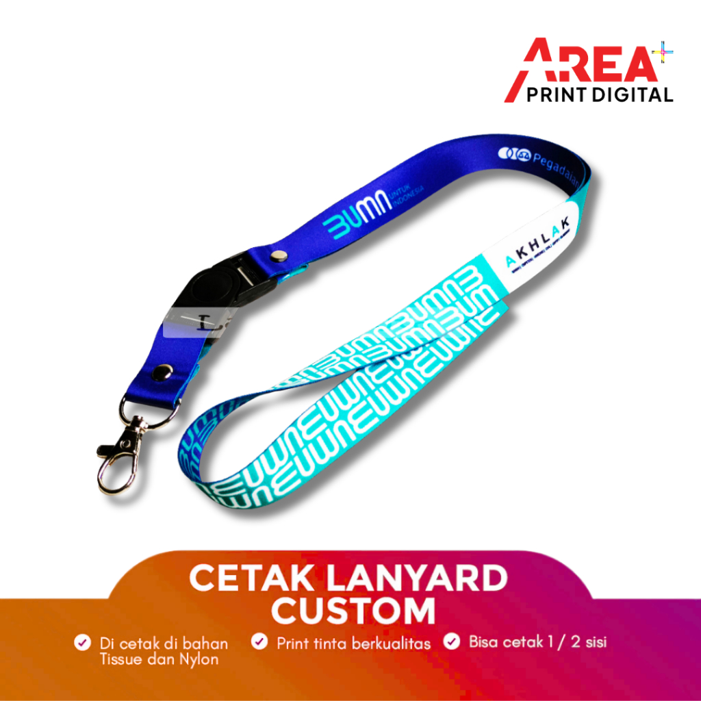 

Custom Lanyard Design Nylon ID Card Stopper – Name Tag Strap Cepat & Elegan