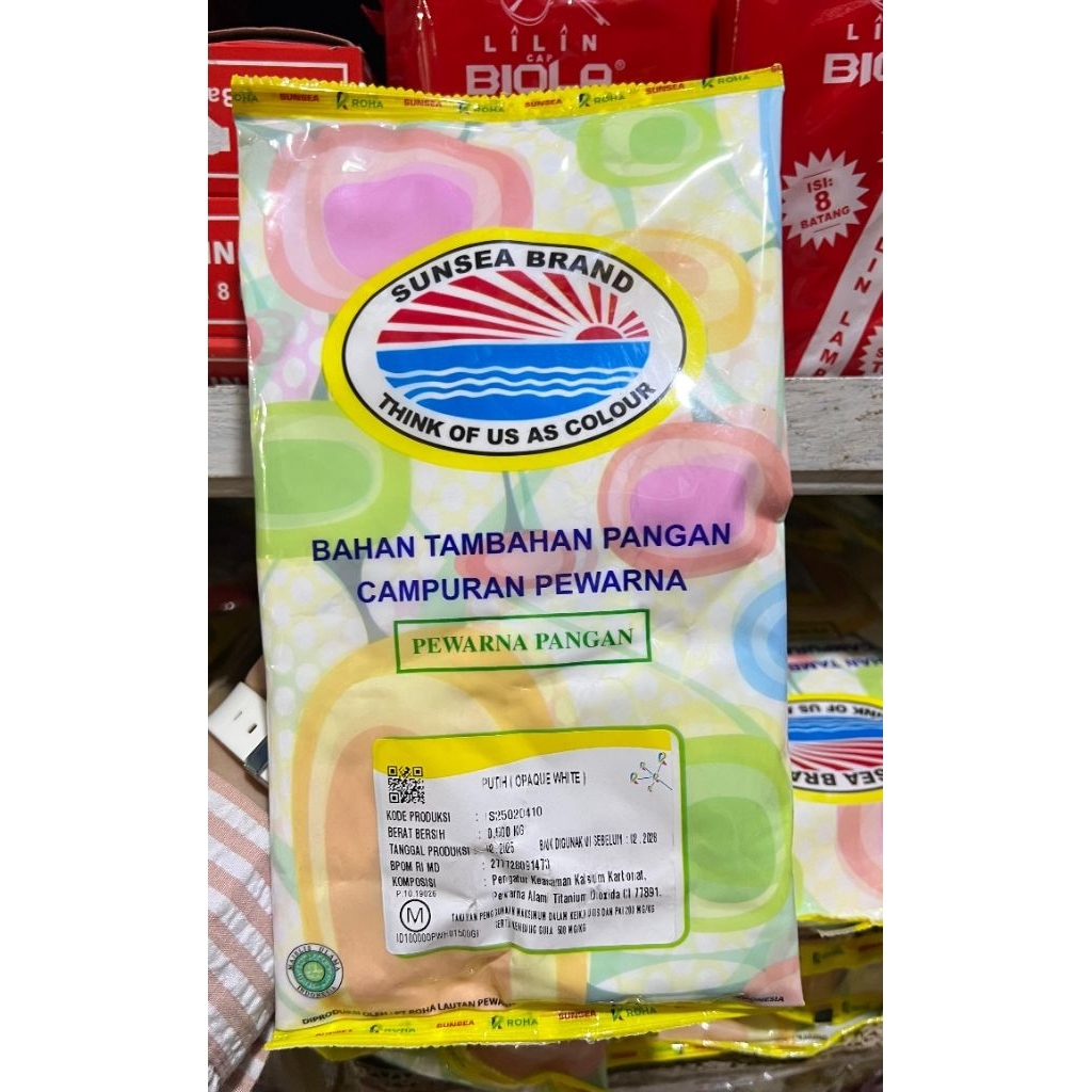 

Pewarna Putih (Opaque White) Makanan Sunsea Brand / Pemutih Roha 500 gram