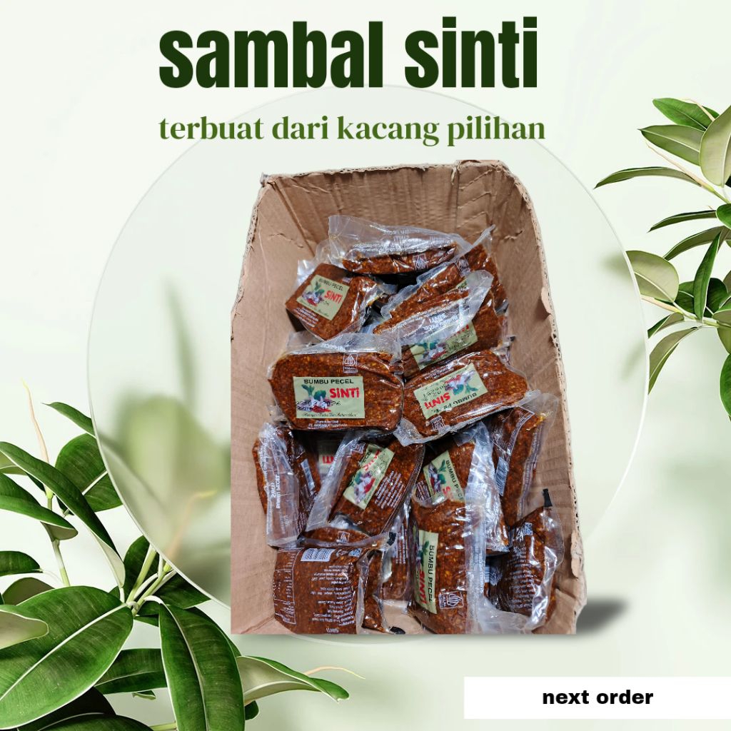 

Bumbu pecel sinti, sambel pecel sinti, sambel instan 100gr