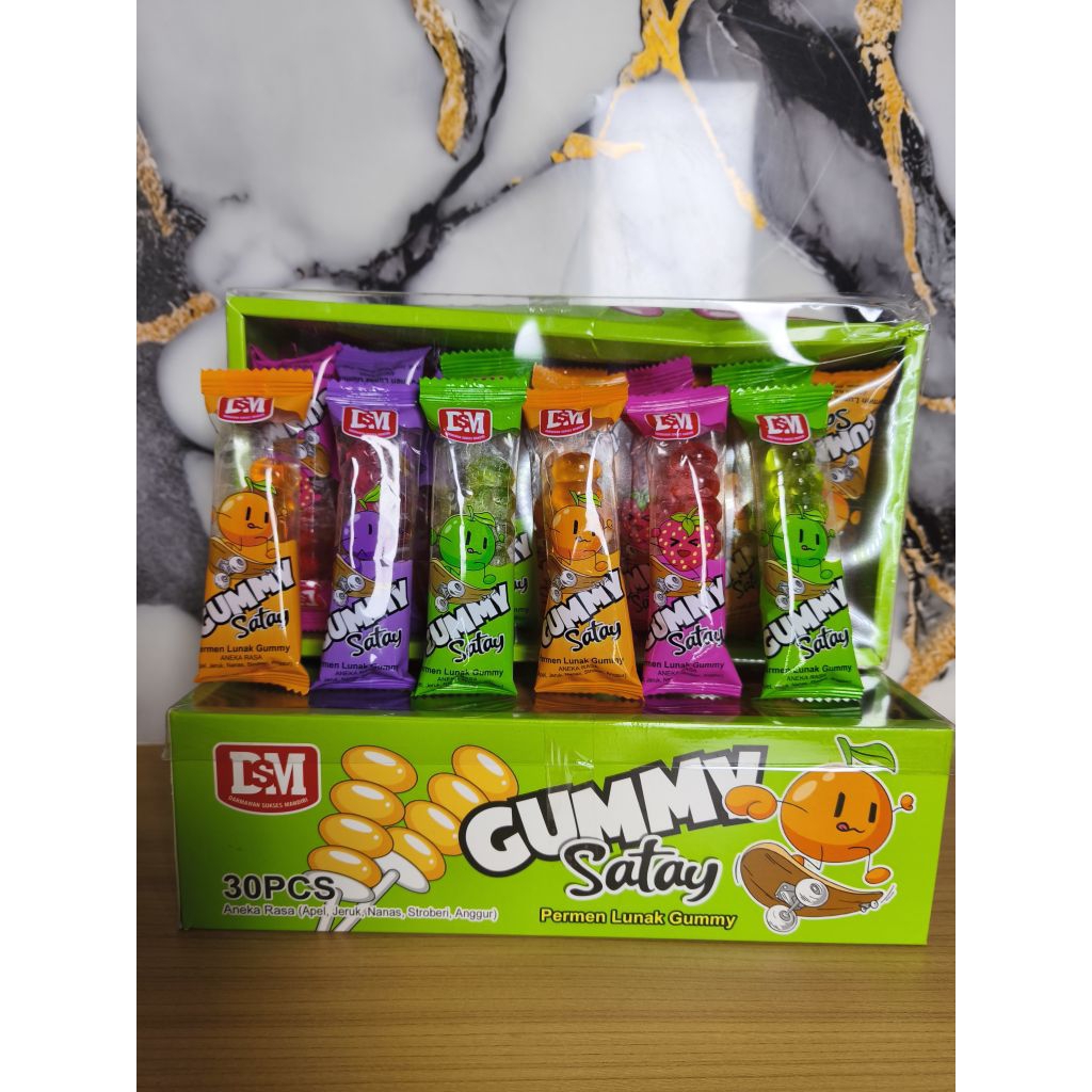 

PERMEN LUNAK GUMMY SATAY ISI 30 PCS