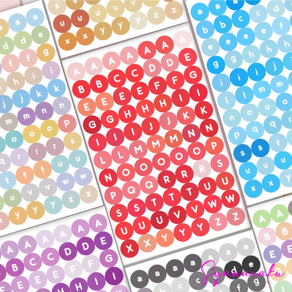 

Sticker Deco Huruf / Sticker Jurnal Huruf / Aesthetic / Letter Sticker Tumblr DIY Scrapbook