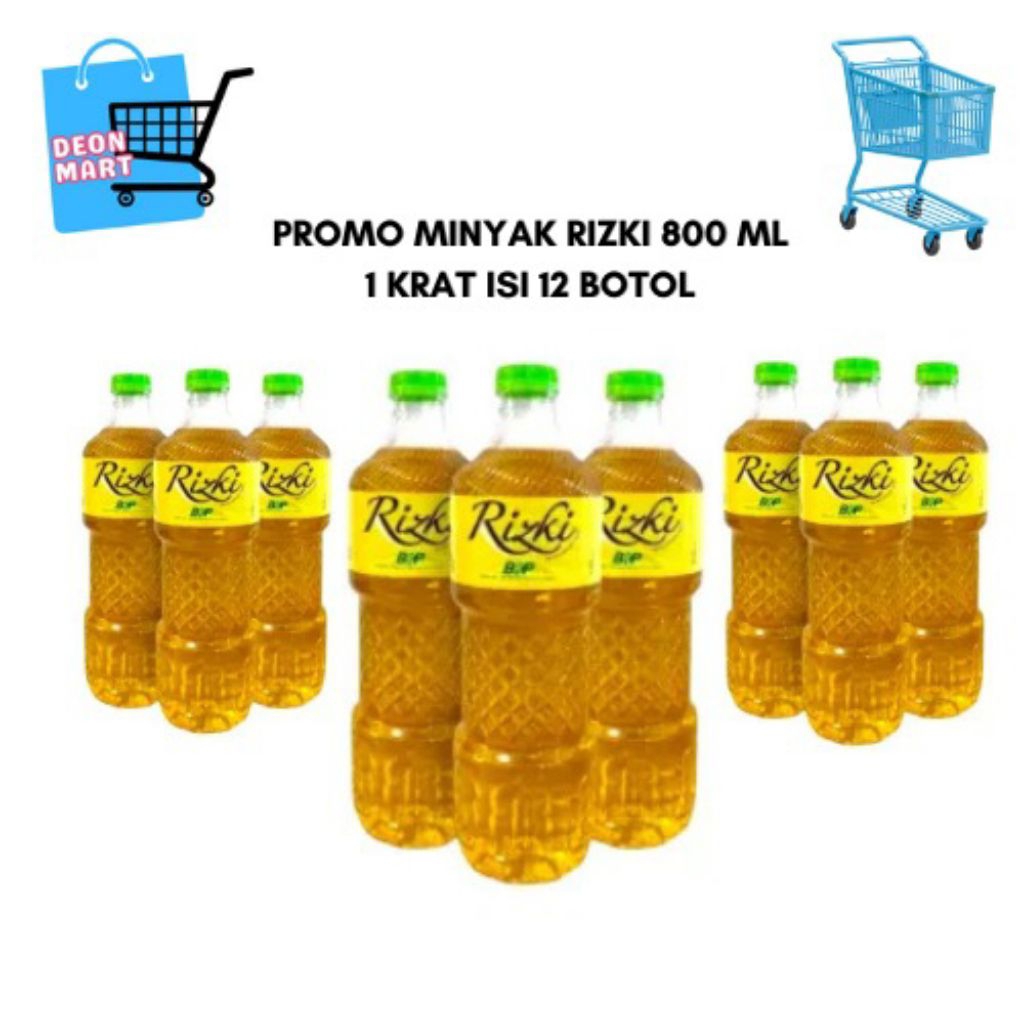 

PROMO MINYAK SAYUR RIZKI 800 ML 1 KRAT (12 PCS)