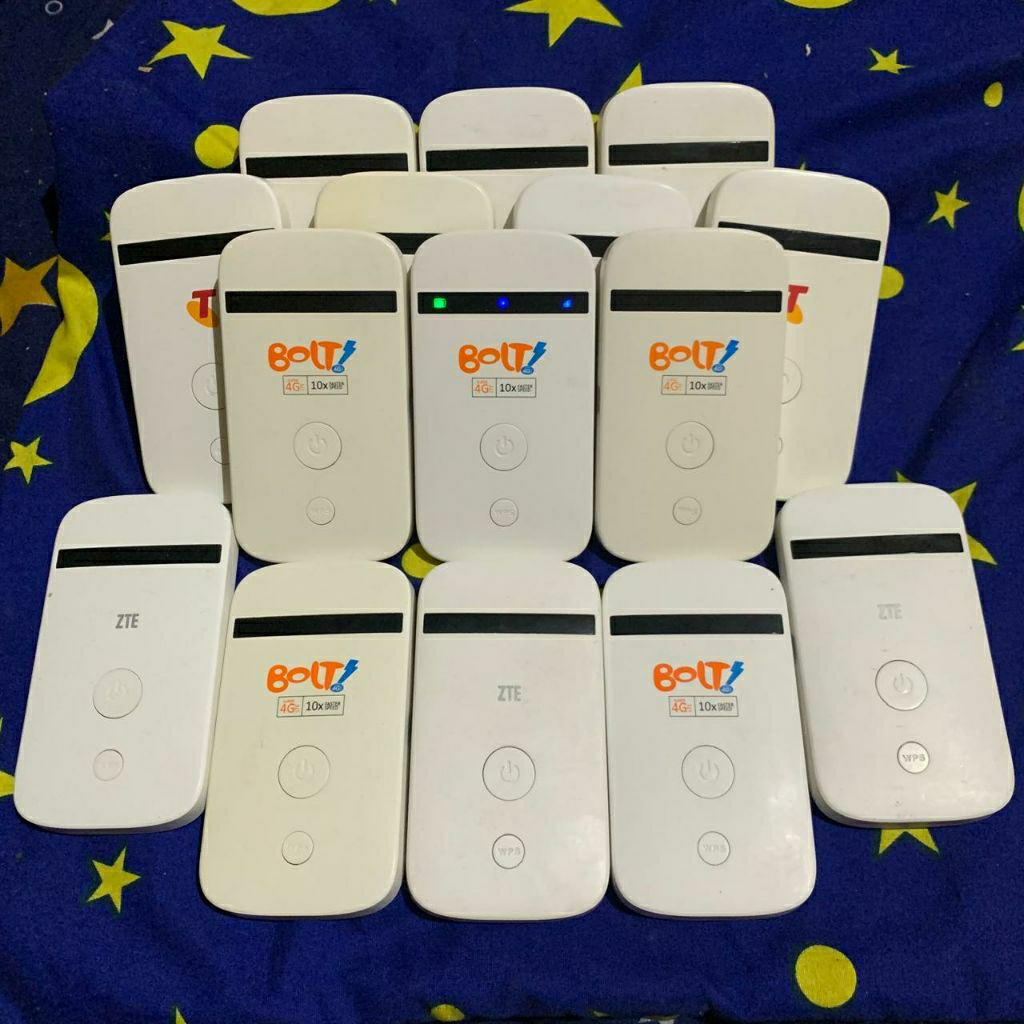 Modem Wifi 4G MF90 Bolt ZTE Bisa All Oprator 4G LTE B1'B40 Bisa Bypass Beline Biru
