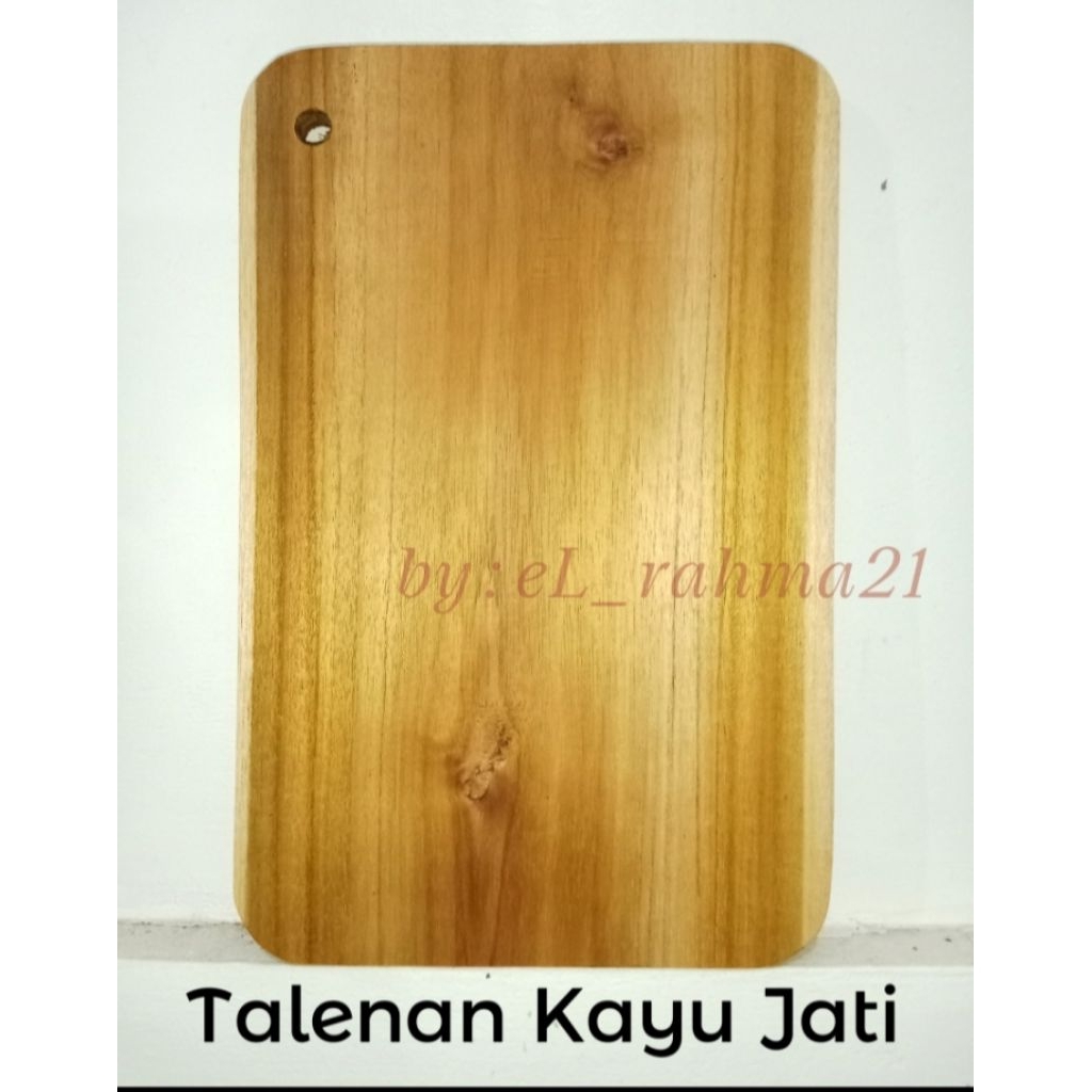 Talenan kayu jati ukuran jumbo 20x30cm