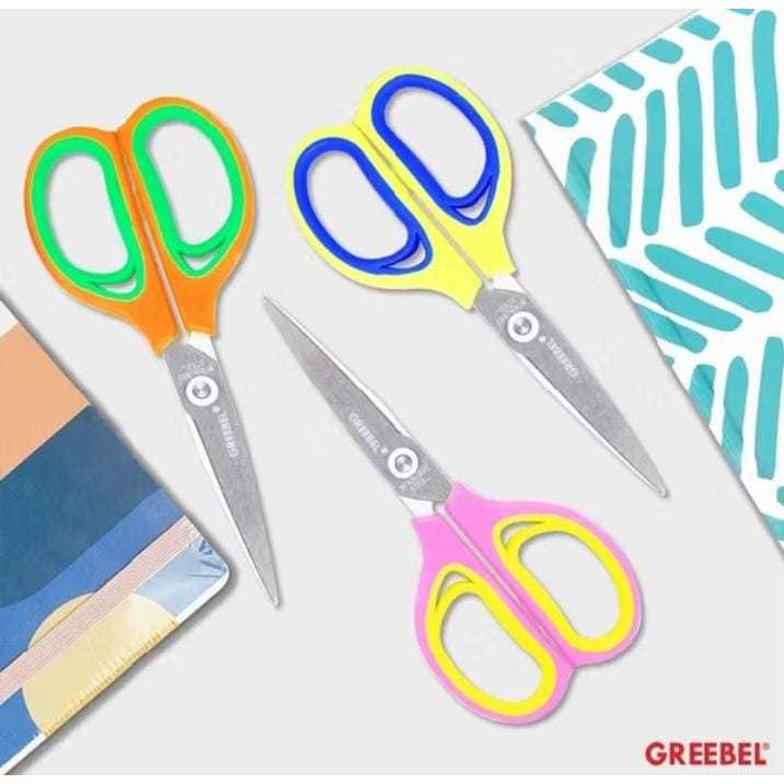 

( 1 BIJI ) GREEBEL Gunting Sedang Scissor (GUNTING SC- 12) / Gunting Stainless / Anti Karat Nyaman Digenggam