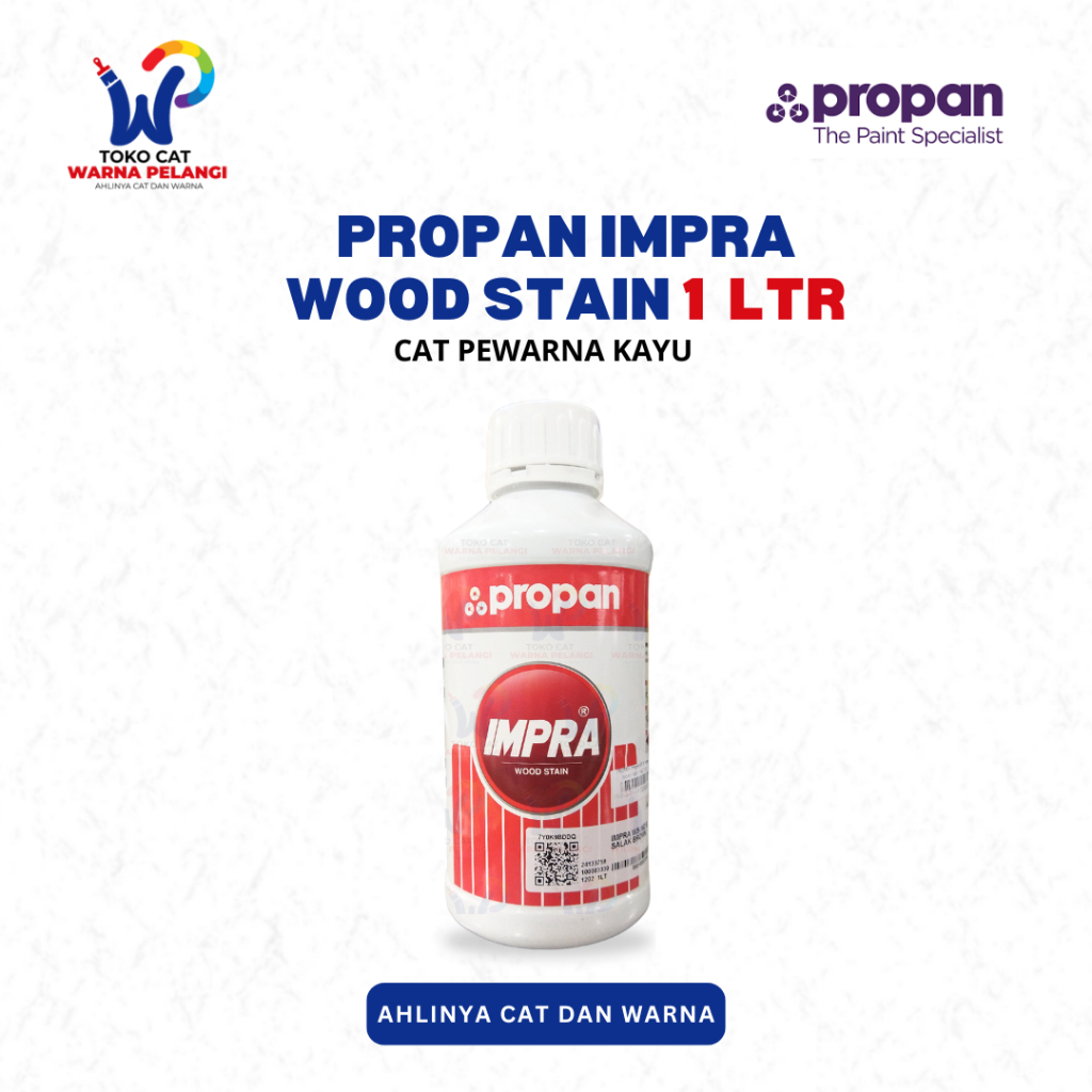 Cat Kayu PROPAN IMPRA WOOD STAIN 1 LITER | Cat Kayu Interior Propan Impra WS 1 Ltr