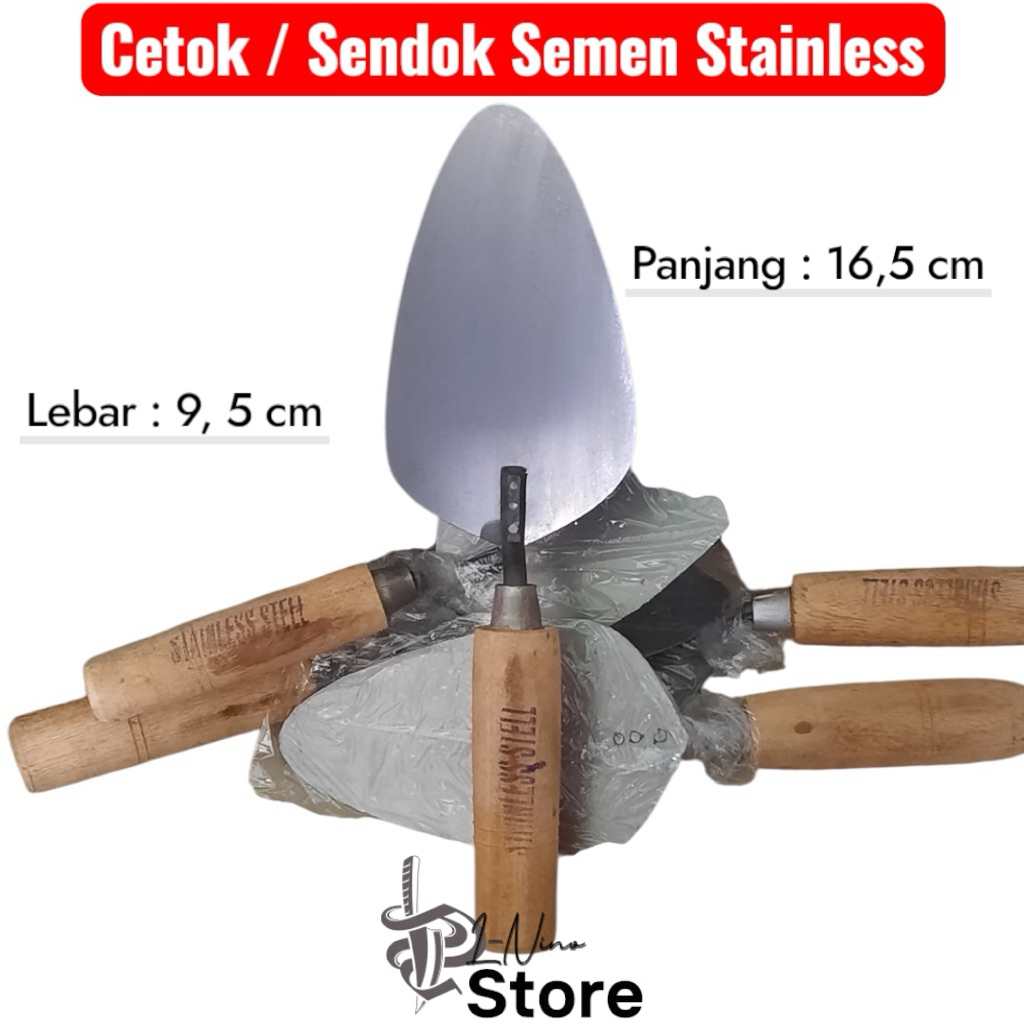 Sendok semen Stainless/Cetok Stainless/ sendok semen stainless ukuran sedang