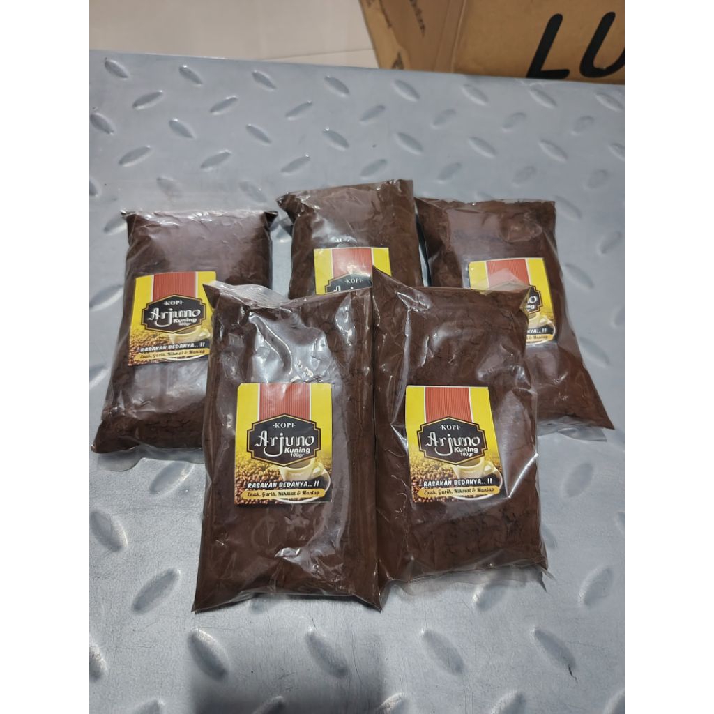 

(5pcs) Kopi bubuk Arjuno kuning 100g