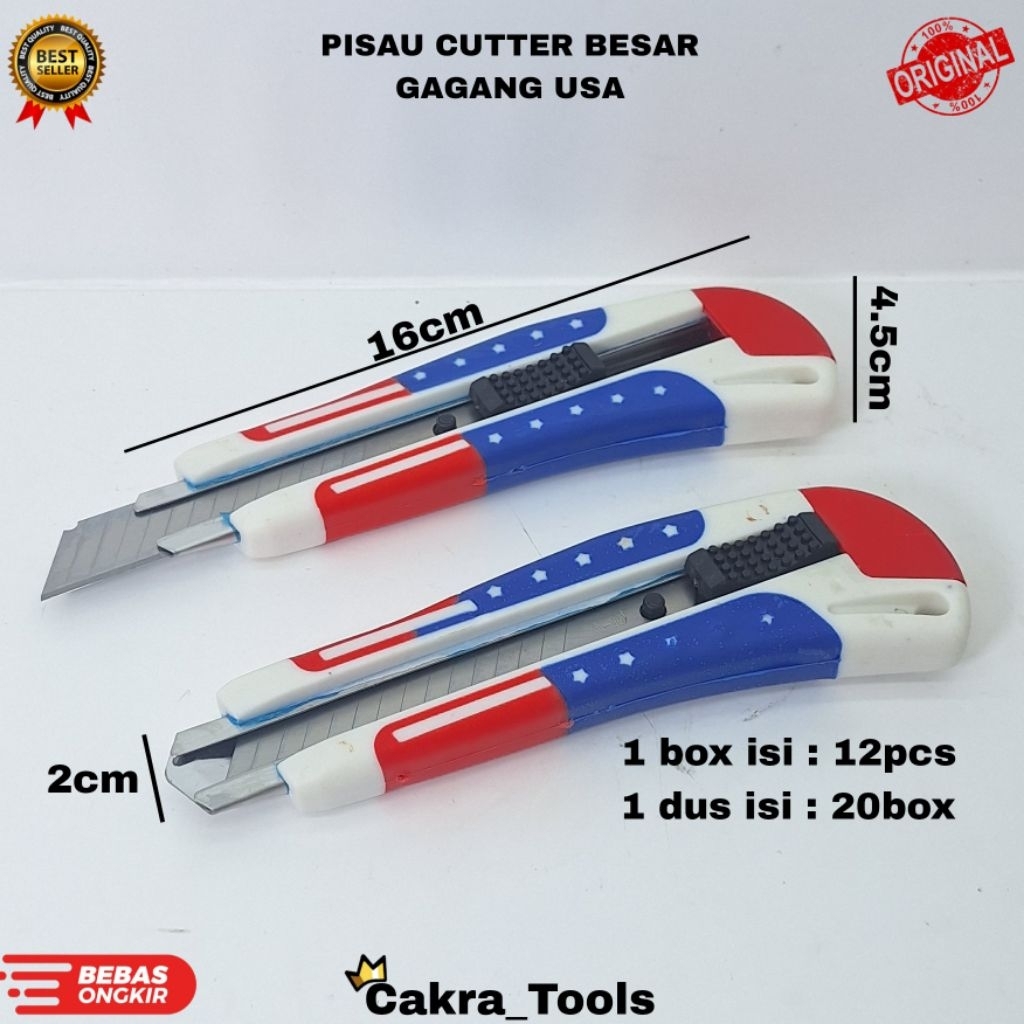 

PISAU CUTTER BESAR GAGANG USA / PISAU CUTTER USA
