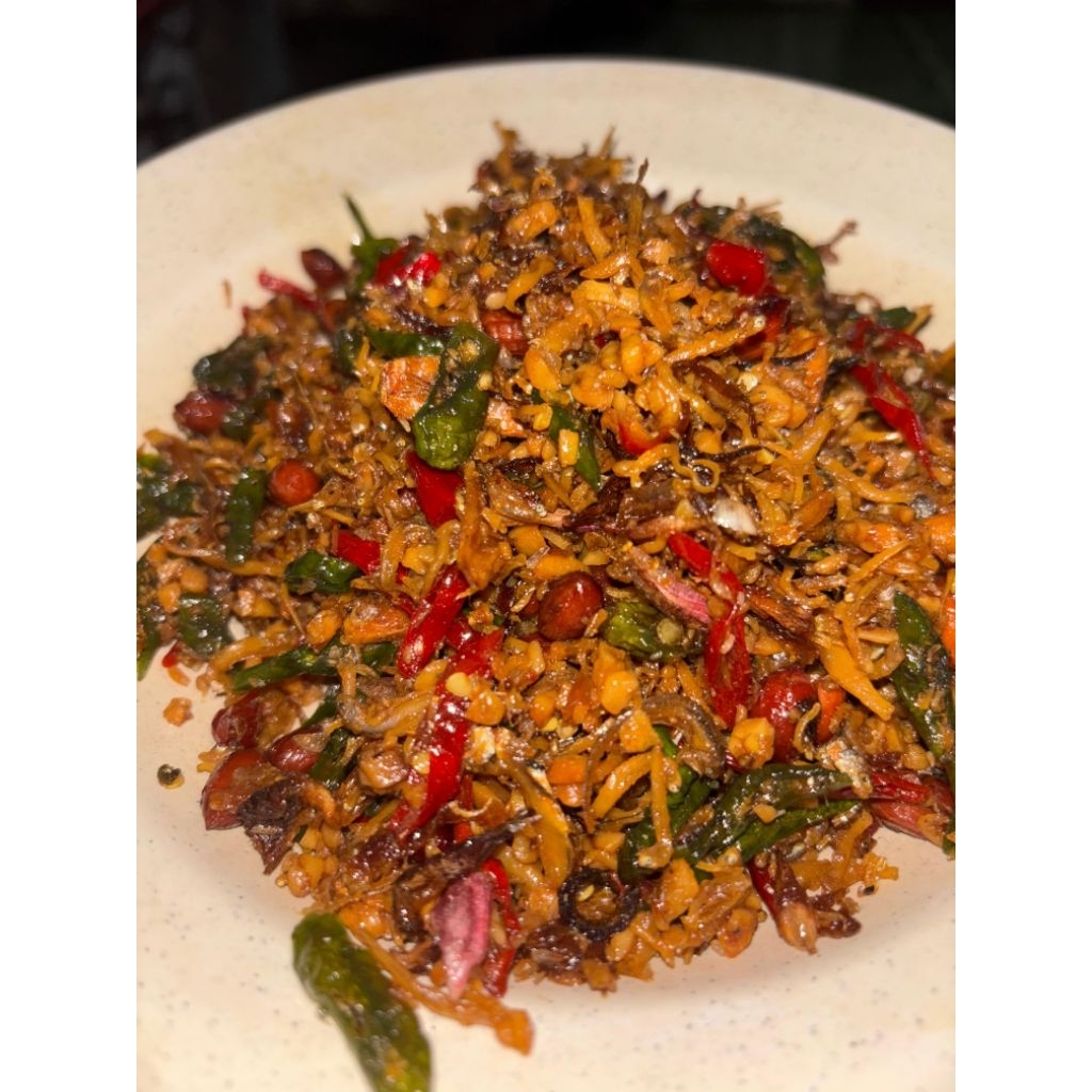 

Lauk MIX /TERI MEDAN/KACANG/TEMPE IRIS/ 100GRAM CABAI Edisi ekonomis/enak gurih