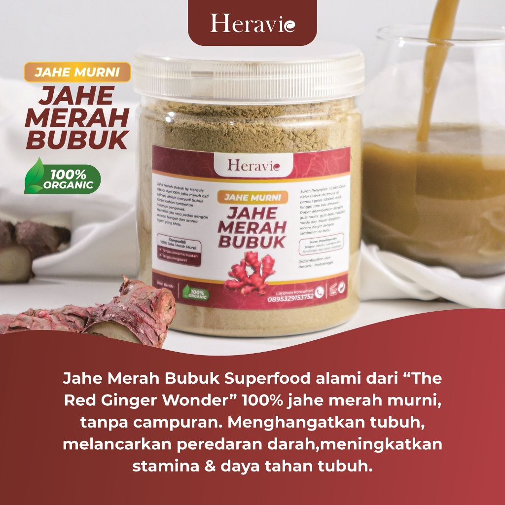 

Jahe Merah Bubuk Red Ginger Powder Original Isi 250 Gram