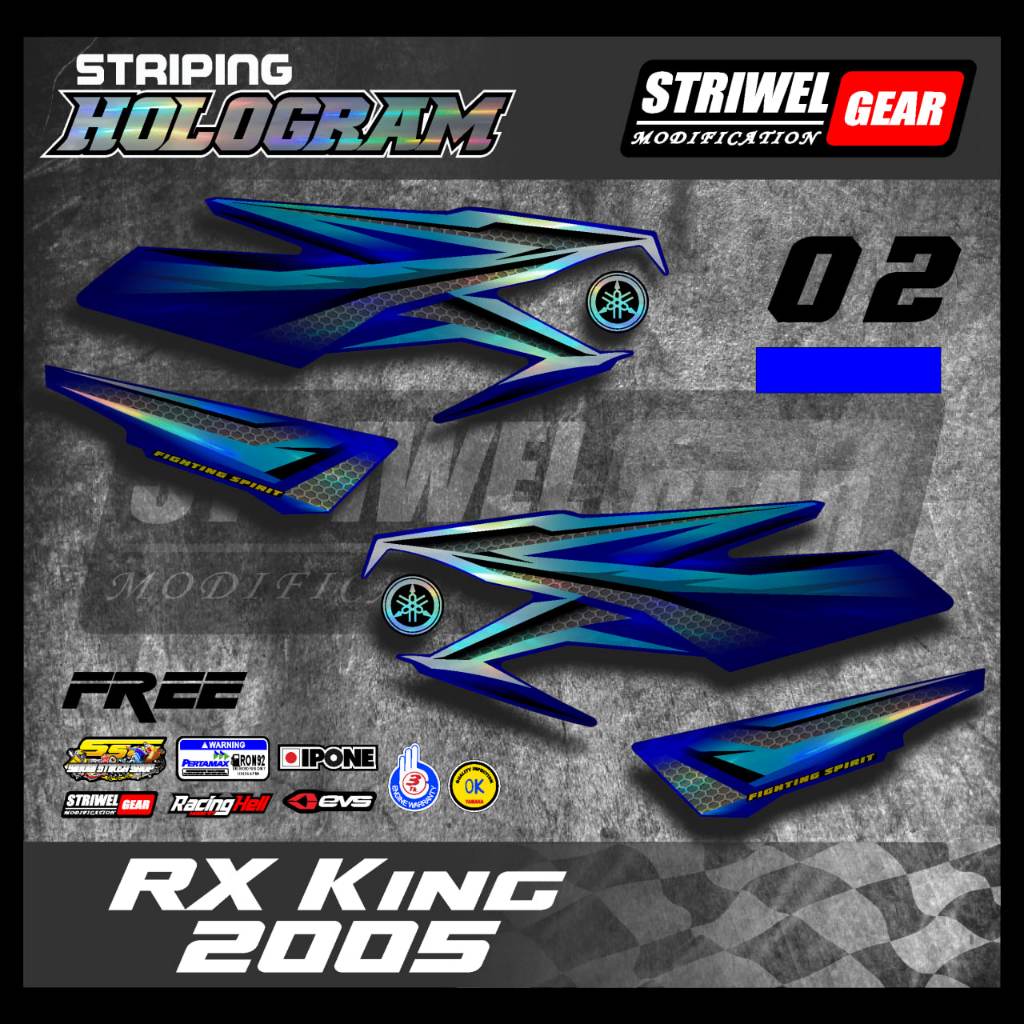 RX King Stiker Striping Ori Hologram RX King 2005 List Motor RX King