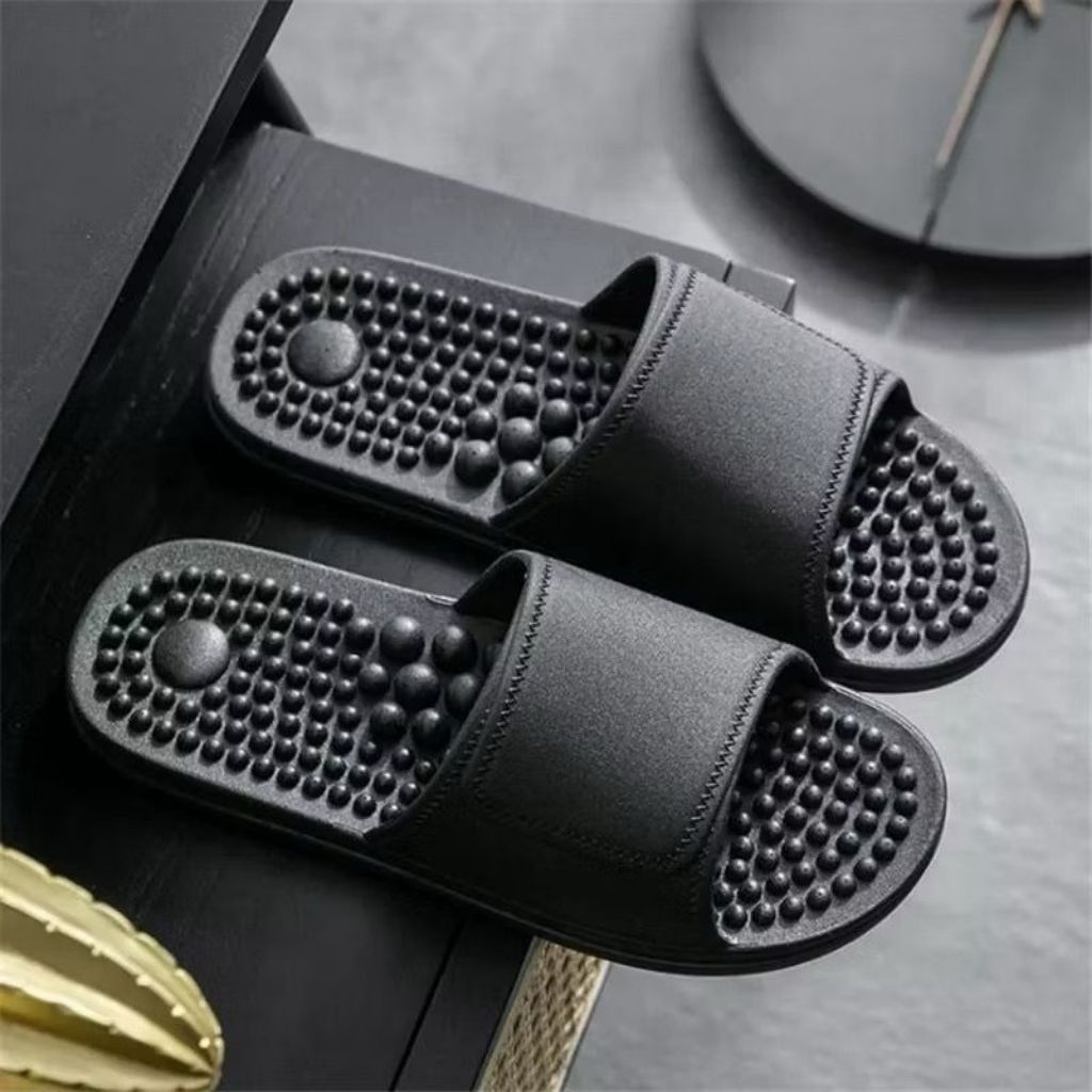 Slop Kesehatan Pria/Wanita Sandal Kesehatan Refleksi Pijat Kaki dengan Sol Anti Slip untuk Pria dan 