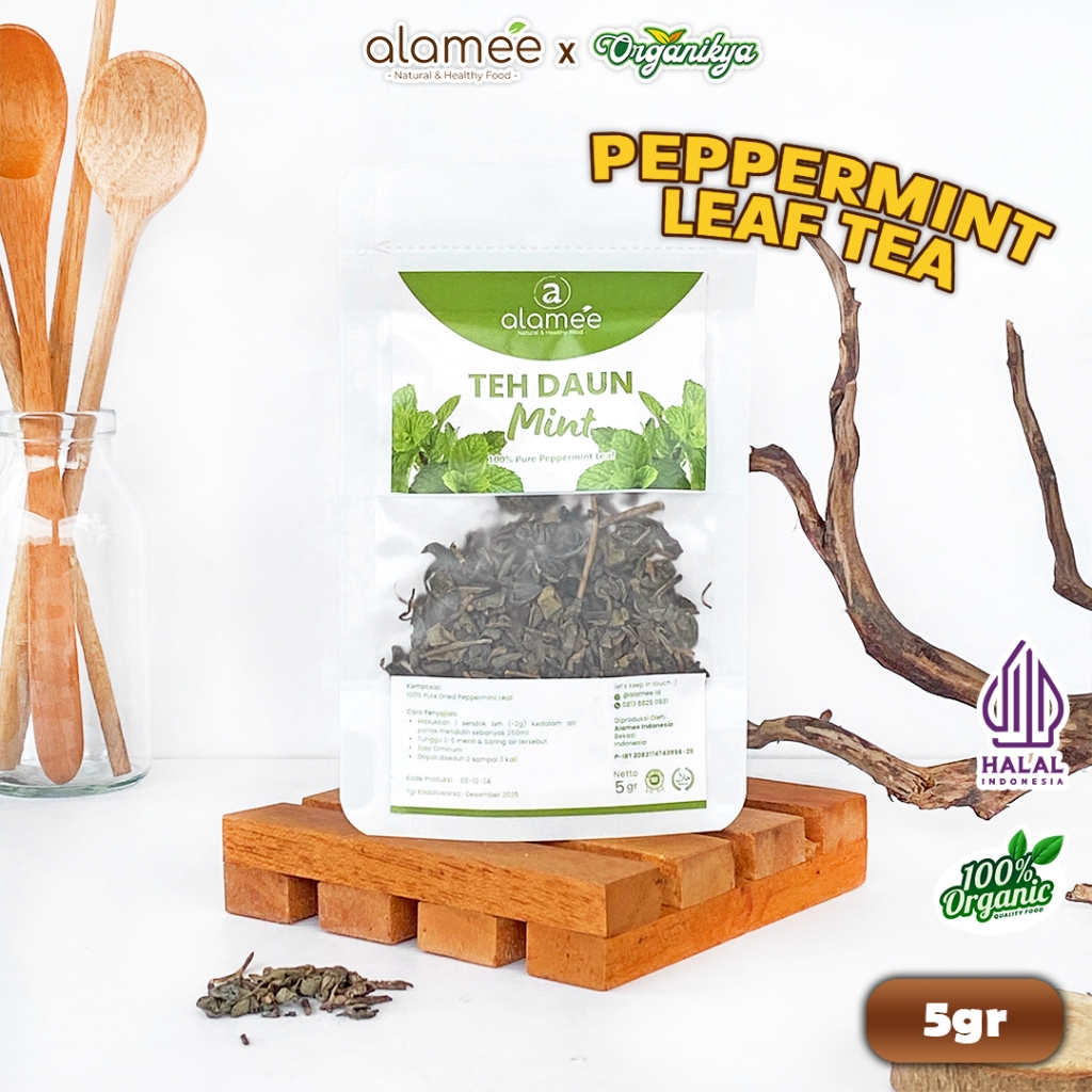 

ALAMEE Peppermint Tea Teh Daun Mint Organik Pappermint Papermint Kering Dried 5gr organikya