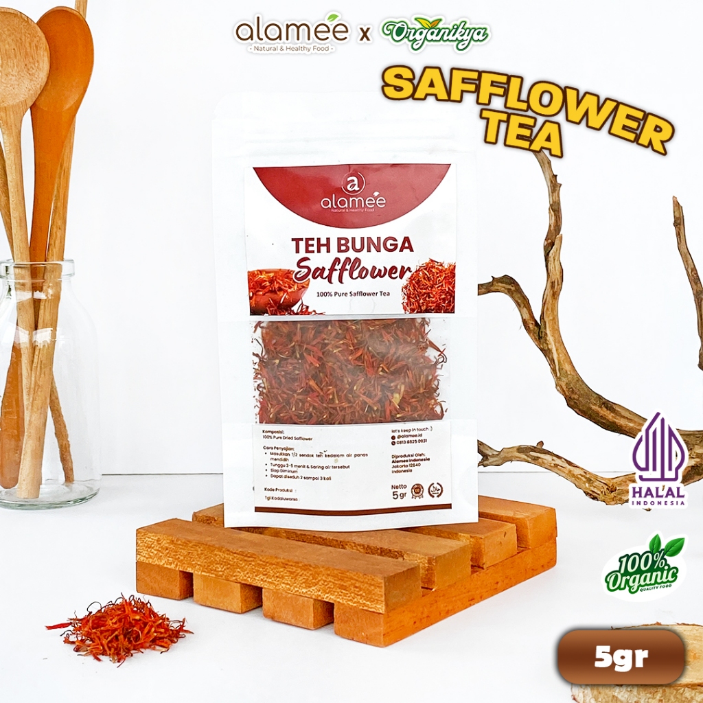 

Teh Bunga Safflower Herbal Tea Original Organik 5gr Alami Siap Seduh Minum Sehat Organic organikya