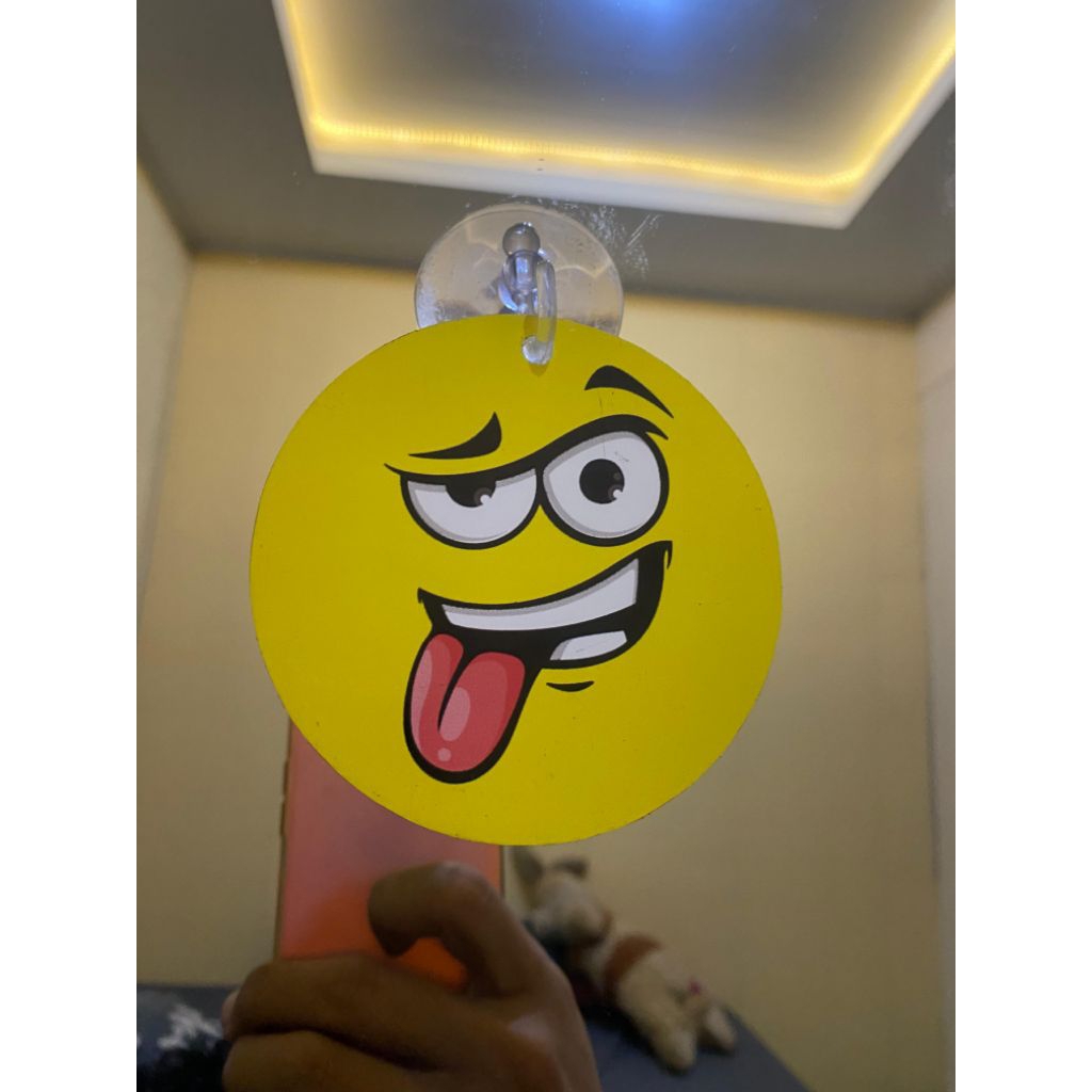 Gantungan Kaca Spion Mobil Truk Elf Akrilik