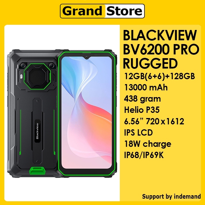 Blackview BV6200 PRO 4G LTE 12GB+128GB 13000mAh 6.56 Rugged smartphone
